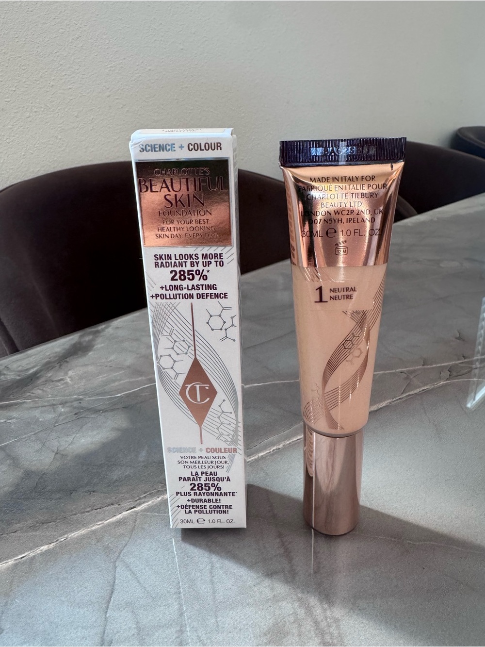 Charlotte Tilbury Beautiful Skin Foundation 1 Neutral